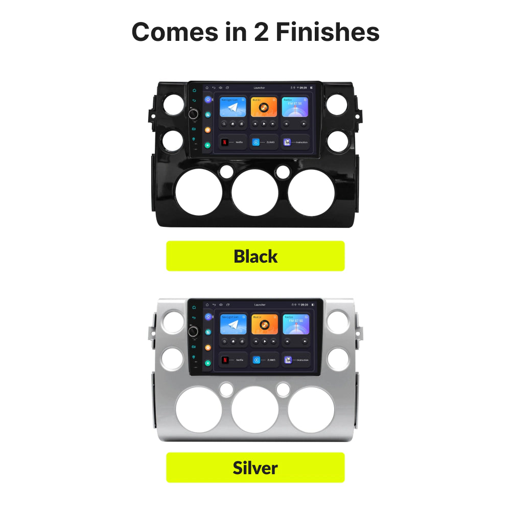 Toyota FJ Cruiser 2007-2014 — Premium 9” CarPlay & Android Auto Head Unit Black / 2007