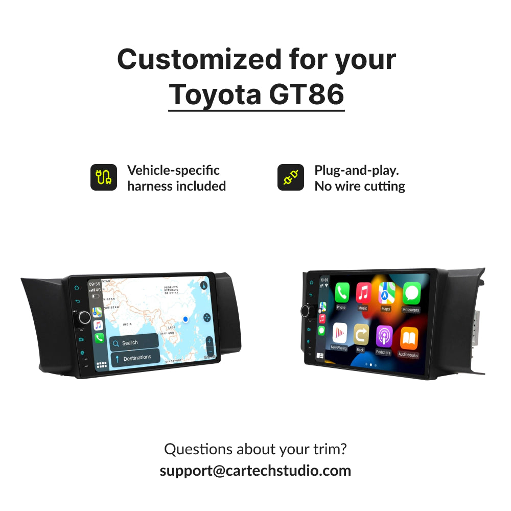 Toyota GT86 2012-2017 — Premium 9” CarPlay & Android Auto Head Unit 2012