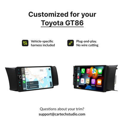 Toyota GT86 2012-2017 — Premium 9” CarPlay & Android Auto Head Unit 2012