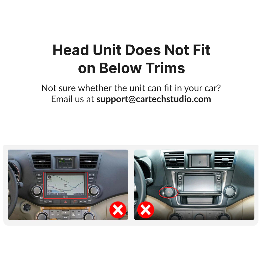 Toyota Highlander 2008-2013 — Premium 10.1” CarPlay & Android Auto Head Unit 2008