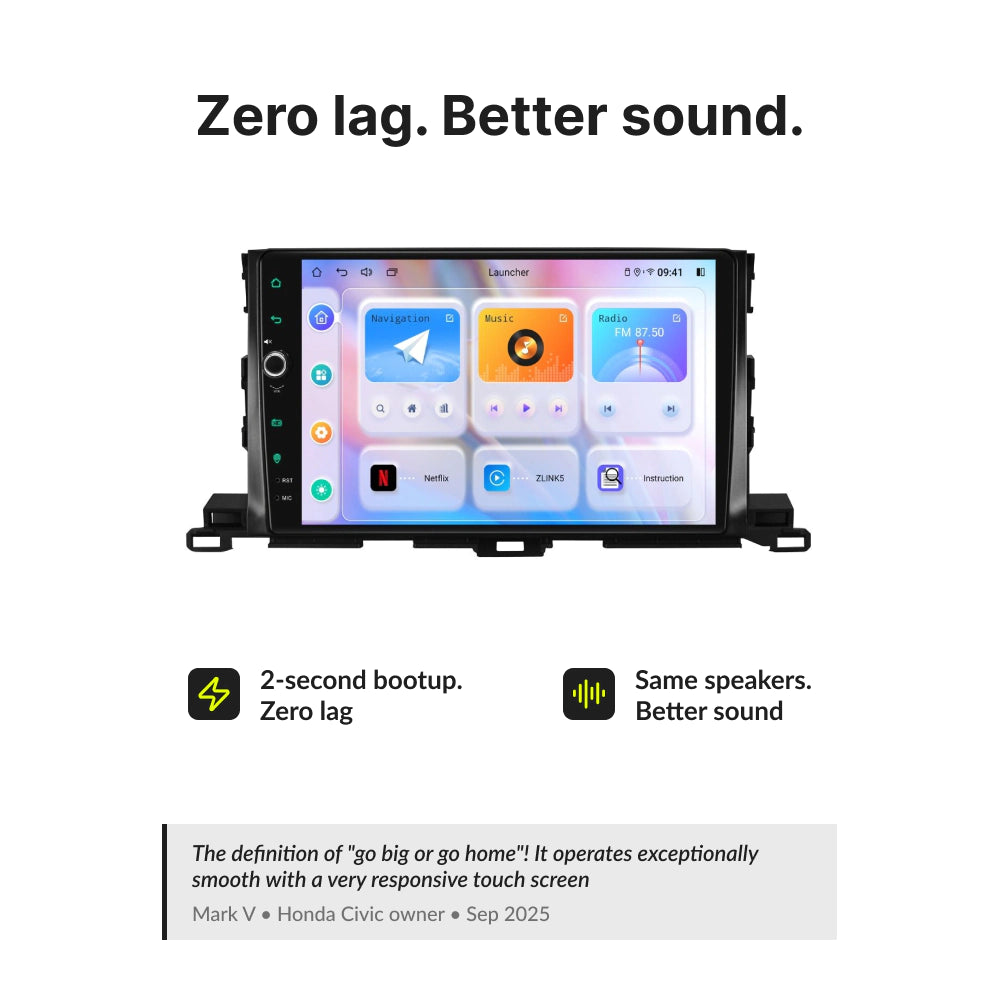 Toyota Highlander 2014-2018 — Premium 10.1” CarPlay & Android Auto Head Unit 2014