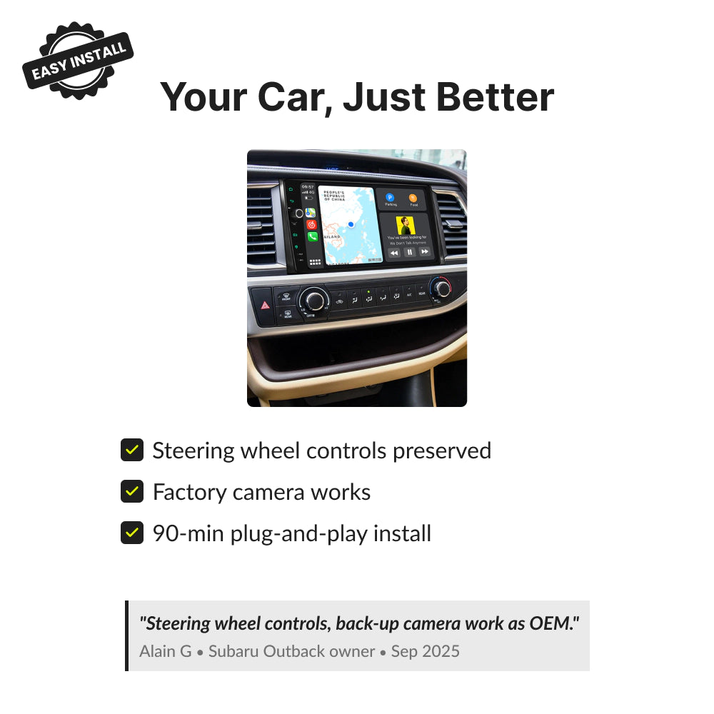 Toyota Highlander 2014-2018 — Premium 10.1” CarPlay & Android Auto Head Unit 2014