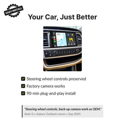 Toyota Highlander 2014-2018 — Premium 10.1” CarPlay & Android Auto Head Unit 2014