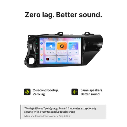 Toyota Hilux 2016-2021 — Premium 10.1” CarPlay & Android Auto Head Unit 2016