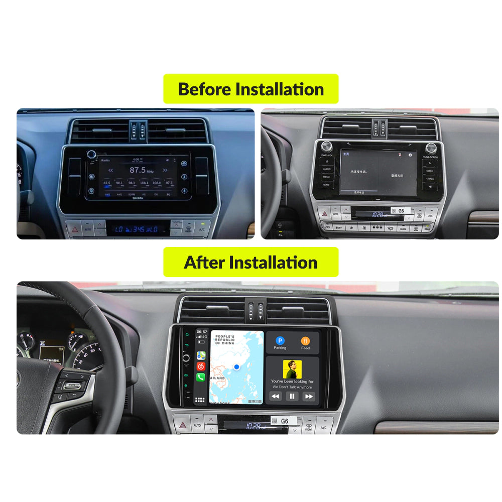 Toyota Prado 150 2018-2019 — Premium 10.1" CarPlay & Android Auto Head Unit 2018