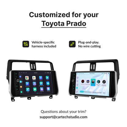 Toyota Prado 150 2018-2019 — Premium 10.1" CarPlay & Android Auto Head Unit 2018