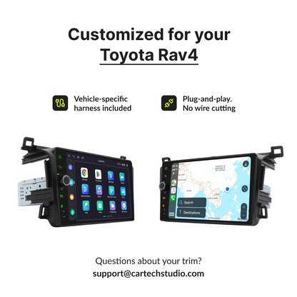 Toyota Rav4 2013-2018 — Premium 9” CarPlay & Android Auto Head Unit 2013