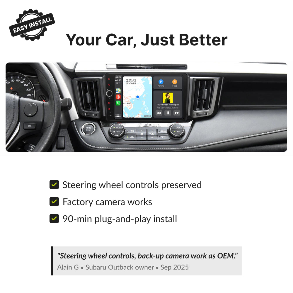 Toyota Rav4 2013-2018 — Premium 9” CarPlay & Android Auto Head Unit 2013