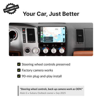 Toyota Sequoia 2008-2022 — Premium 10.1” CarPlay & Android Auto Head Unit 2008