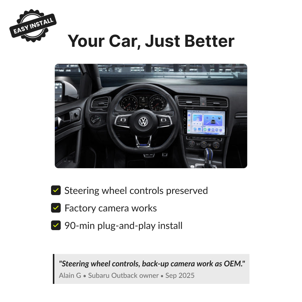 Volkswagen Golf 2013-2017 | 10.1” Wireless CarPlay Android Head