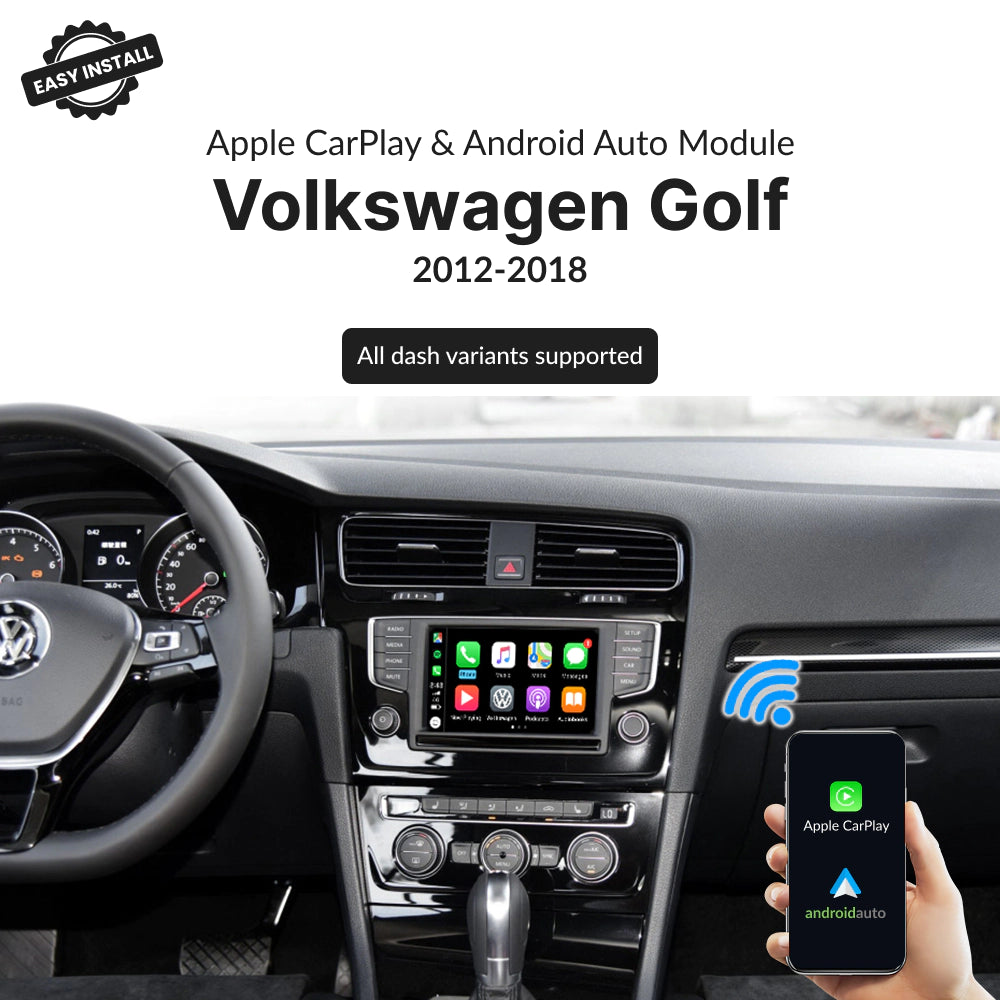 Volkswagen Golf 2012-2018 — Wireless Apple CarPlay & Android Auto Module 2012