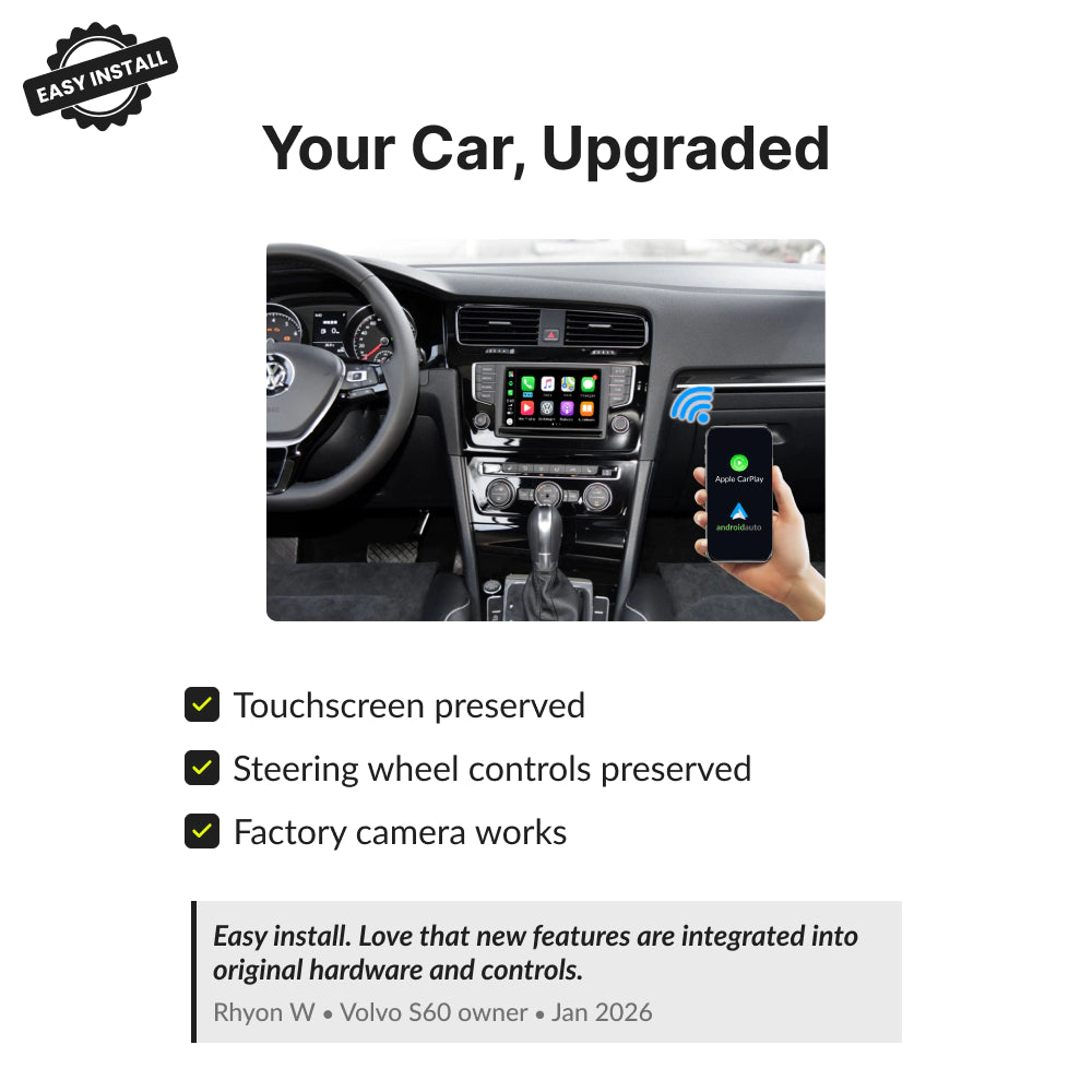 Volkswagen Golf 2012-2018 — Wireless Apple CarPlay & Android Auto Module 2012