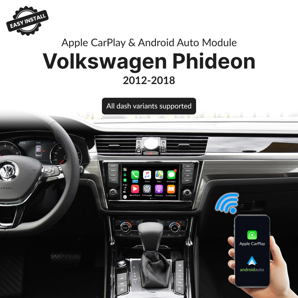Volkswagen Phideon 2012-2018 — Wireless Apple CarPlay & Android Auto Module 2012
