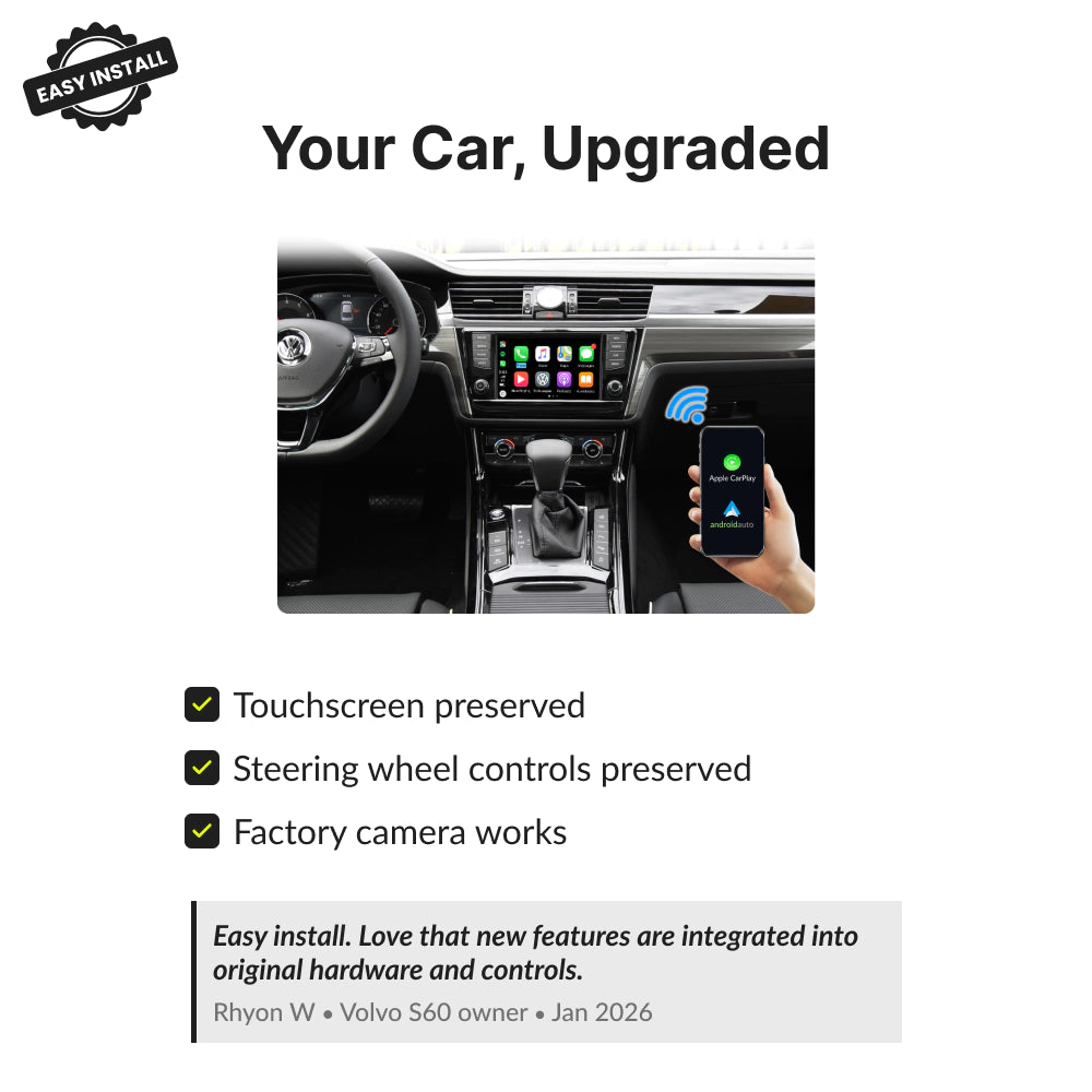 Volkswagen Phideon 2012-2018 — Wireless Apple CarPlay & Android Auto Module 2012