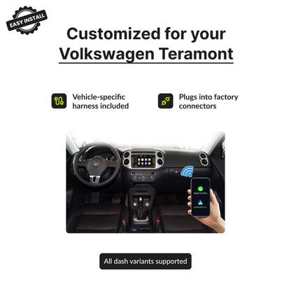Volkswagen Teramont 2012-2018 — Wireless Apple CarPlay & Android Auto Module 2012