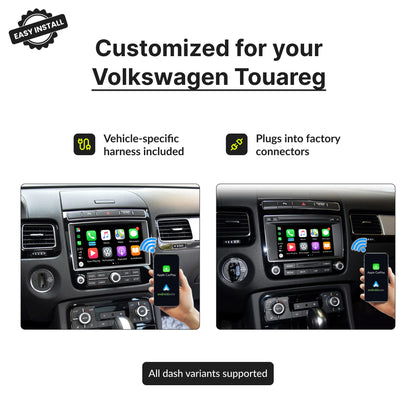 Volkswagen Touareg 2010-2017 — Wireless Apple CarPlay & Android Auto Module 2010 / 6.5 inch
