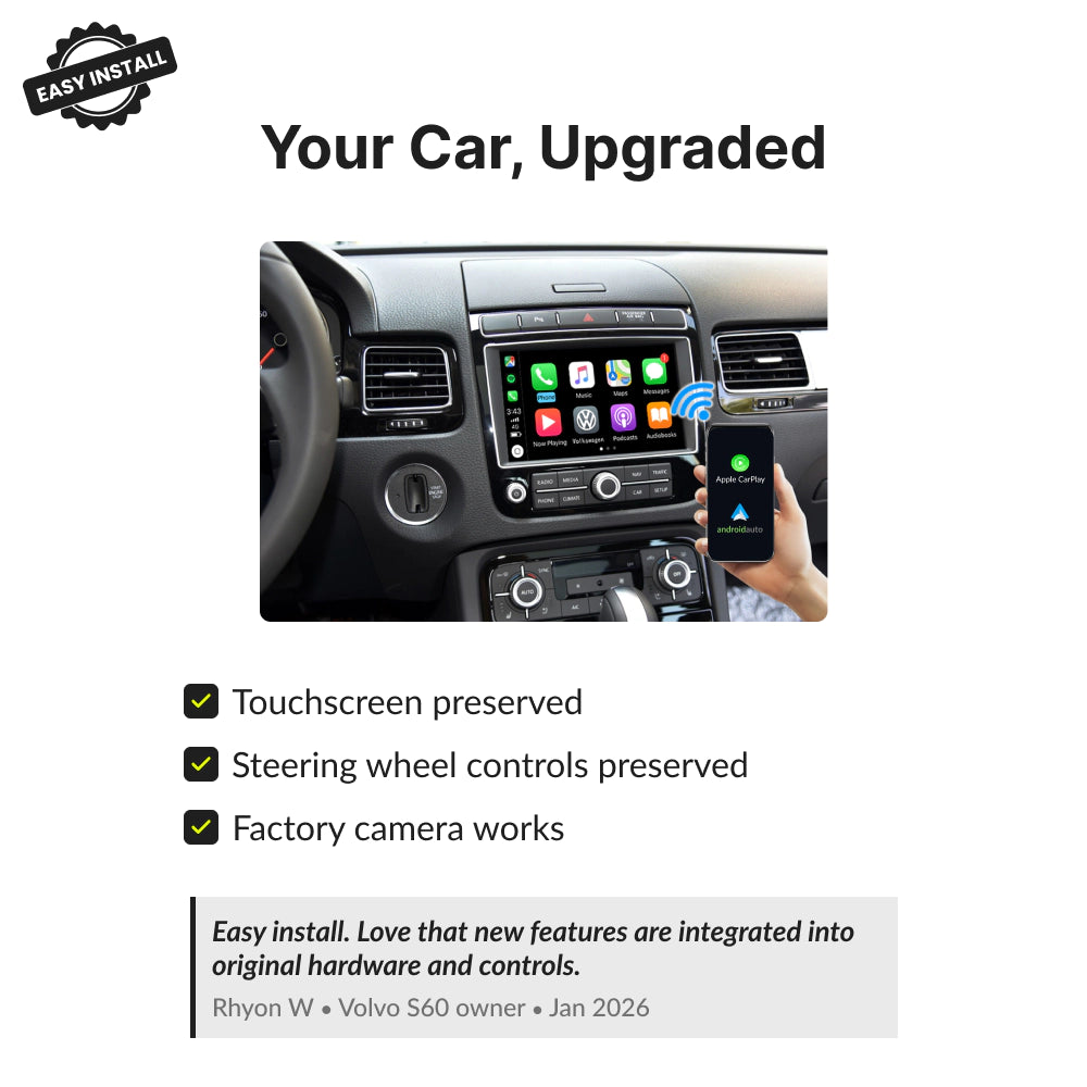 Volkswagen Touareg 2010-2017 — Wireless Apple CarPlay & Android Auto Module 2010 / 6.5 inch