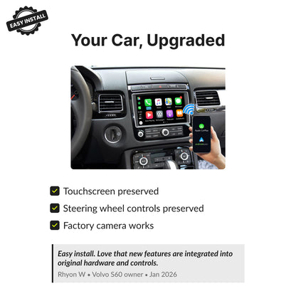 Volkswagen Touareg 2010-2017 — Wireless Apple CarPlay & Android Auto Module 2010 / 6.5 inch