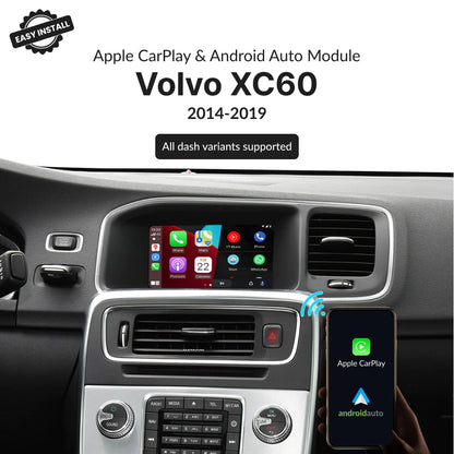 Volvo XC60 2014-2019 — Wireless Apple CarPlay & Android Auto Module 2014